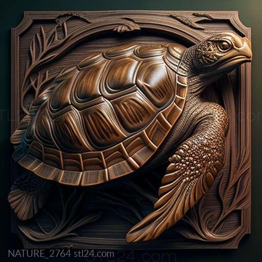 Nature and animals (st turtle 4, NATURE_2764) 3D models for cnc